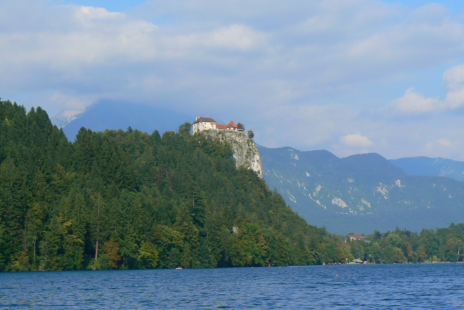 hrad nad jazerom Bled